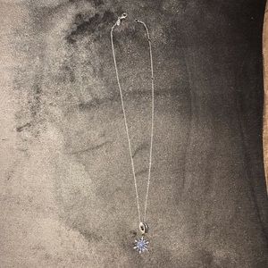 Pandora Snowflake Necklace + Earring Set